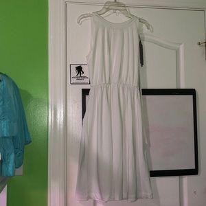 White halter dress